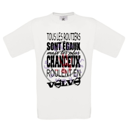 T-Shirt homme routier chanceux Volvo