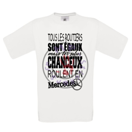 T-Shirt homme routier chanceux Mercedes