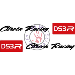 Stickers poignée de porte Citroën Racing DS3 R 2 couleurs
