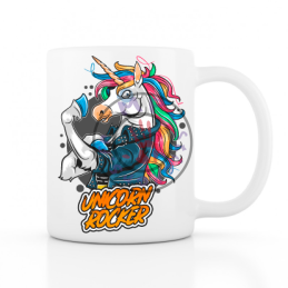 Licorne Rocker Mug 330ml (11oz) blanc céramique top qualité 1 coté 