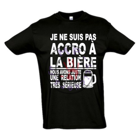 T-Shirt homme  Accro Biere  