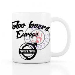 Mug Volvo lovers Europe  330ml  blanc céramique top qualité 
