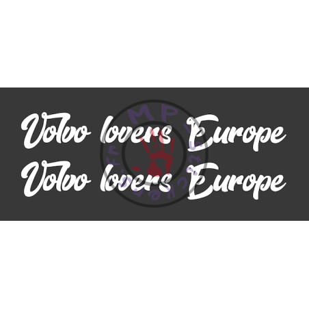 Stickers de vitre Volvo lovers Europe