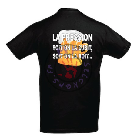 T-Shirt homme Biere  La Pression v3