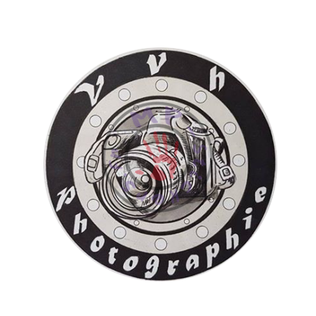 Sticker logo Vvh Photographie 100x100mm (unité) 