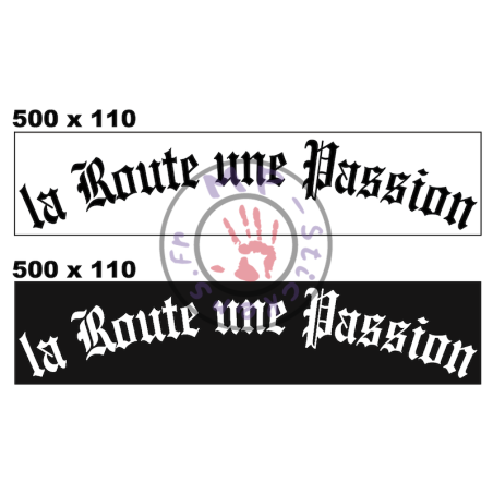 Cache plaque La Route une Passion en plexy version 1