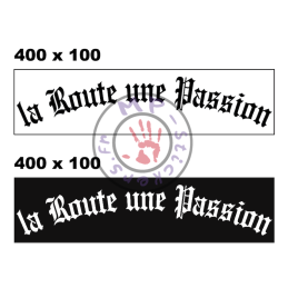 Cache plaque La Route une Passion en plexy version 1