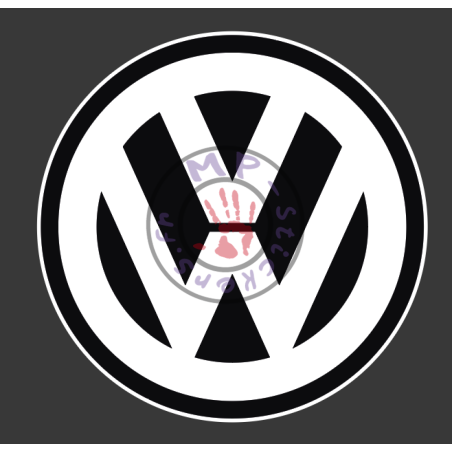 Sigle Volkswagen avec fond