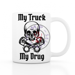 Mug My Truck My Drug  330ml  BLANC céramique top qualité