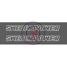 Sticker de vitres  SWEDEN POWER 1 couleur 600x60 mm (la paire)