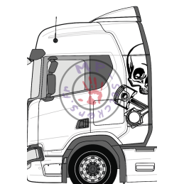 Demi Logo pour cabine My Truck My Drug  (2 cotés)