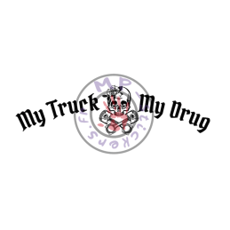 Inscription incurvée de pare brise My Truck My Drug 865x225mm Version Femme