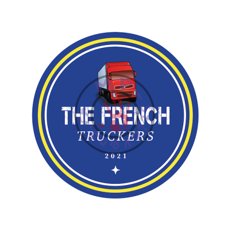Sticker logo THE FRENCH Truckers 150x150mm (unité) 