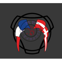 Stickers de portes de remorque avec drapeaux au choix dans Vabis