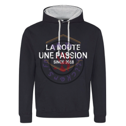 Sweat à capuche contrasté...