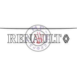 Sticker inscription RENAULT...