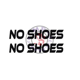 Stickers NO SHOES  pleins -...