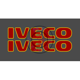Sticker de vitres  IVECO 2 couleurs 400x70 mm (la paire)