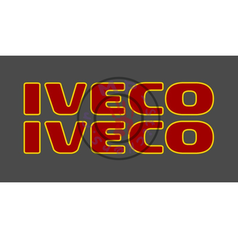 Sticker de vitres  IVECO 2 couleurs 400x70 mm (la paire)