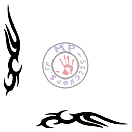 Sticker de vitre tribal à personnaliser avec votre logo (la paire)