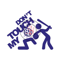 Sticker DON'T TOUCH MY VW